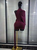 Winered Pink Women Sexy Draped Bodycon Mini Dress High Stretch Celebrate Nightclub Party Cocktail Fashion Homecoming Outfit