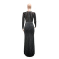 Luxury Bodycon See Through Mesh Diamonds Elegant Long Party Dress for Women Hot Drilling Sexy Wedding Evening Club Dress