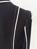 Women's Striped Blazer single button Long Sleeve Lapel Neck Coat 2026 Female OL Office Fashion Jackets Female Outerwear