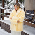 Women Winter 2026 High Quality Luxury Faux Fur Coat Thicken Warm Overcoat Outerwear Hot Girls Solid Long Fox Fur Jacket