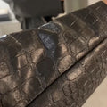 Casual Solid Pu Crocodile Grain Jacket Women Fashion Full Sleeve Stand Collar Loose Female Outwear 2026 Autumn Lady Coats Chic