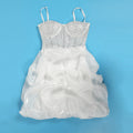Sexy Rhinestone Bodycon Ruched Puff Suspenders Dresses Women Sheer Mesh Birthday Party Night Clubwear Summer Dresses Robes