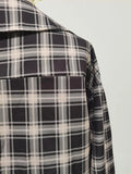 American Retro Sexy Plaid Shirt for Women Lapel Long Sleeve Loose Street Hot Girl Shirts Female Autumn Clothes New