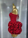 High Quality Women Sexy Halter Full Florals 2 Pieces Bodycon Bandage Set Birthday Party Photoshoot Celebrate Cocktail Outfit