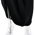 Irregular Plunge Square Collar Suspender Dress For Women Solid Color Sleeveless Backless Summer Clubs Party Ruched Dress