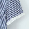 Solid Two Peice Set for Women Lapel Short Sleeve Shirt Low Waist Spliced Fungus Edge Mini Skirt Sweet Suit Female