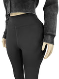 Sporty 2 Piece Set Woman Tracksuit Fall Trend Warm Hooded Zip Jacket+Leggings Matching Street Casual Stretch Outfits