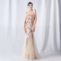 Sexy Elegant Long Wedding Party Dresses for Women 2025 Luxury Mesh Bridesmaid Evening Dresses Woman Sequin Summer Dress