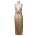 2026 Sexy Hollow Out Kintting Long Dress See Through Crochet Lace-up Bandage Fringed Tube Dress Women Beachwear Vestidos