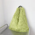 00s Cool Y2k Street Girls Hot Fluffy Furry Shoulder Bag Women Luxury Brand Fashion Faux Fur Hobos Big Tote Bag Harajuku Handbags