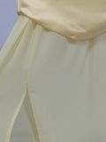 Solid Three Piece Set for Women Square Collar Sleeveless Top with Shawl Sheer Mesh Long Skirt Sexy Outfit Female