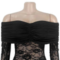Lace Off-Shoulder Mermaid Maxi Dresses Luxury Woman Wedding Evening Dress Celebrities Outfits Night Clubwear New Year Robes
