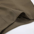 Retro Khaki Shorts Set for Womenstand Collar Sleeveless Cape Vest High Waist Shorts Office Two Piece Sets Female
