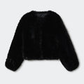 Ins Hot Brand Fashion Black Warm Cozy Cropped Faux Fur Coat Women Winter Chic Girls Street Fashion Luxury Short Fur Jacket