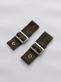 Casual Daily Wear Coffee Trench Coat for Women Stand Collar Buttons Design Belt Accent Oversized for Street Style
