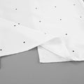 Romantic Dates White Dot Print Tank Top for Women Bow Neck Sleeveless Back Slit Design Slimming for Office Commute