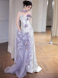 Olive Girl Purple Embroidered Dress for Garden Wedding 2026 Fairycore Photoshoot XS-XL XS-3XL Plus Size Embroidered Dramatic Silhouette Romantic Editorial Not Costume Hanfu Chinese Dress Traditional Chinese Clothing Chinese Heritage Fashion Women