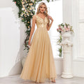 Sexy Prom Bridesmaid Dresses for Women Elegant Mesh Birthday Evening Party Dress Woman Maxi Sequin Summer Dress Vestidos