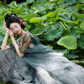 Olive Girl Red Embroidered Hanfu Dress for Ren Faire 2026 Garden Wedding Fairycore Photoshoot Everyday Wear S-XL XS-3XL Plus Size Chinese Heritage Fashion Women
