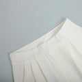 Solid Minimalist Spliced Pockets Pant for Women High Waist Loose Casual Pant Female Fashion Style