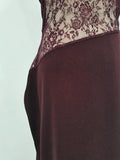 Solid Halter Spliced Lace Bodycon Long Dresses for Women Swing Collar High Waist Sexy Hot Girl Evening Gown Female