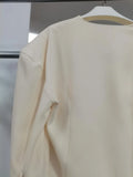 Charming Fashion Two Piece Set for Women V Neck Long Sleeve Tunic Blouse Slimming Shorts Autumn Commut Suit Female