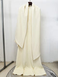 Evening Dresses Long Sleeves Slim Maxi 2026 Women Dinner Party Gowns With Ribbon Shawl Pearls Elegant Wedding Robes Lady