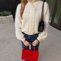 Women Fashion Cardigan Spring Autumn Solid Lace-Up Single-Button Sweaters Chic Casual Commuter New 2026 Female Jumpers