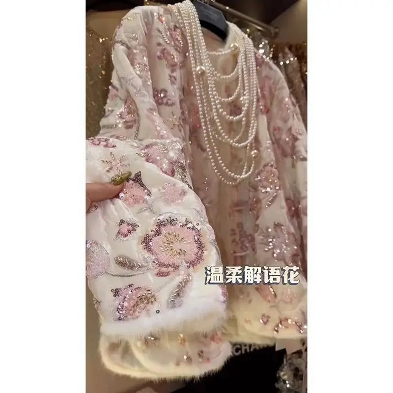 Olive Girl Pink Embroidered Embroidered Jacket for Ren Faire 2026 Garden Wedding Fairycore Photoshoot Everyday Wear S-2XL XS-3XL Plus Size Hand Embroidered Dramatic Silhouette Romantic Garden Party Editorial Not Costume Chinese Heritage Fashion Women