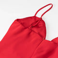 Solid Slimming Spliced Folds Dresses for Women V Neck Sleeveless High Waist Minimlist Suspender Dress Female
