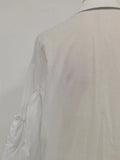 French Office Spliced Ruffled White Shirt for Women Lapel Long Sleeves Temperament Basics Shirts Female Autumn New