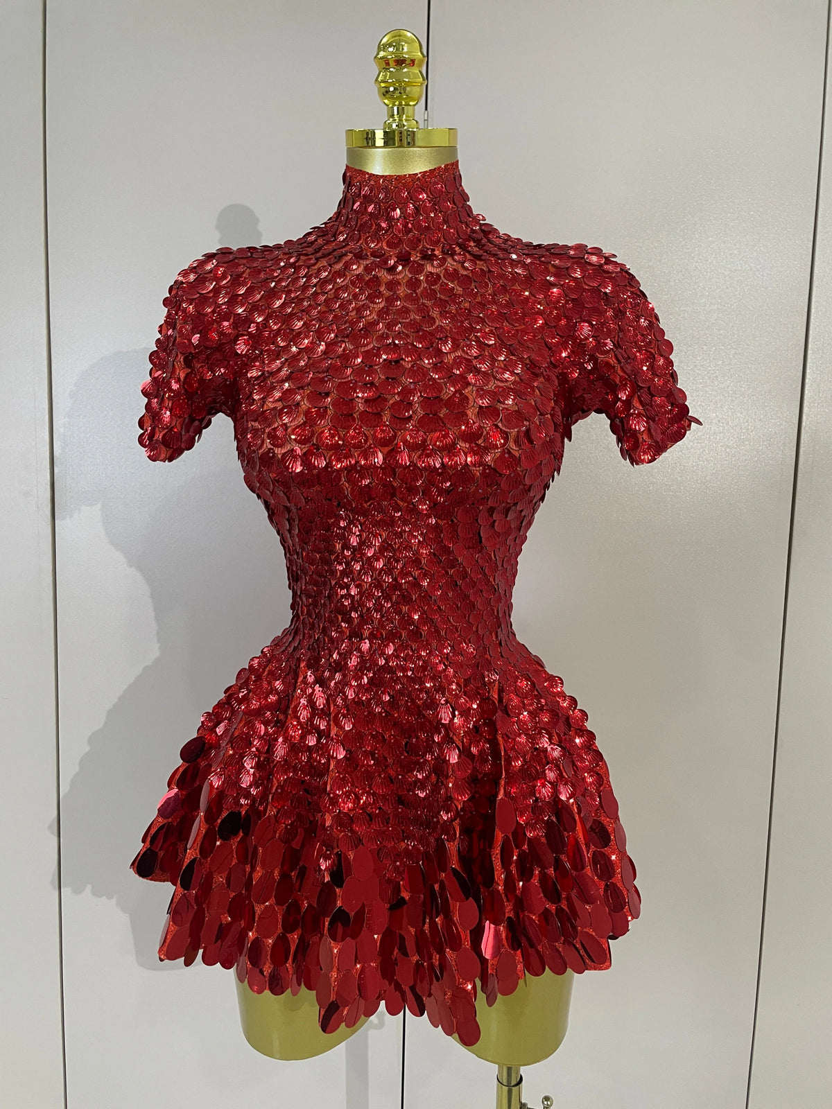 Sparkly Sequins Bodysuit Short Dress Women Sexy Nightclub Dancer DJ Stage Performance Wear Luxury Birthday Party Festival Outfit