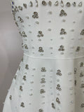 Sexy Sleeveless A Line Bandage Mini Dress Women Luxury Diamonds Birthday Party Gowns Evening Celebrity Club Show Wear Vestido