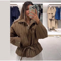 Upgraded Thick Wrap Front Tie Padded Jacket Kimono Style Collar Long Sleeve Loose Warm Daily Women Coat 2026 Winter Cotton Coats