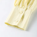 Elegant Asymmetric Cascading Ruffles Mini Dress Women Loose Solid V-neck Full Sleeve Button Summer Dresses  Lady Robes New