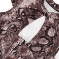 Snake Print Romper Hollow Out Jumpsuit Woman Playsuit Birthday One Piece Corset Combinaison Short Femme Night Club Outfits
