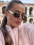 Pink Short Fur Jacket Coat For Women Autumn Winter Casual Stand Collar Pocket Loose Fashion Long Sleeve Jacket Top Female