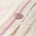 Printed V-neck Knit Cardigan Women Fashion Color Blocked Single Breasted Full Sleeve Sweater Cardigan Female Fall Chic Knitwear