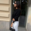 Women Polo Collar Long Sleeve T-Shirt Slim Lapel Button Solid Casual Pullover Female Fashion Commuting Top 2026Autumn New