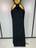 Women Sexy Halter Backless Maxi Long Bodycon Bandage Dress 2026 Evening Nightclub Birthday Party Cocktail Homecoming Dress