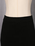 Fashion Spliced Metal Pin Two Piece Set for Women Stand Collar Long Sleeve Pullvers Mid Waist Bodycon Knee Skirt Suit Female