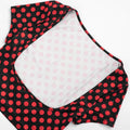 Sexy Fashion 3 Piece Set Woman Polka Dot Print Halter Bra Tops+Low-Neck Mini Sleeve Tees+Skinny Crop Pants Outfits
