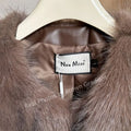 Chic Brand Icon Fashion Kendall Jenner Brown Gradient Faux Fur Jacket Women Winter New Luxury Cropped Fox Fur Coat