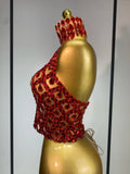 Sparkly Slver Rhinestone Sequins Mesh See Through Top Women Sexy Nightclub Evening Party Backless Spicy Girl Stage Outfit