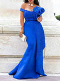 Winter Women Slash Neck Short Sleeve Pearl Dress Sexy Office Lady Africa Evening Night Club Party Long Maxi Dresses GL05143