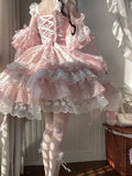 Olive Girl Romantic Lolita Dress for Ren Faire 2026 Fairycore Photoshoot Everyday Wear S-L XS-3XL Plus Size Romantic Cottagecore Garden Party Editorial Not Costume Lolita Dress Chinese Heritage Fashion Women