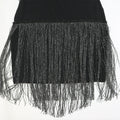Sexy Great Gatsby Dress for Women Fringe Short Dress Birthday Night Female Clothing Sparkly Rhinestone Wedding Guest Dress