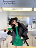 The new  women's jacket with extra thick warm and extra thick lamb feather rider jacket with artificial fur
