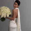 Women Sexy Satin Halter Neck Backless Deep V Midi Dress Slim Sleeveless Solid Elegant Evening Party Prom Dress 2026Summer