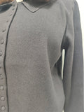 Casual Spliced Faux Fur Sweater for Women O Neck Long Sleeve Patchwork Single Breasted Knitted Cardigans Female New